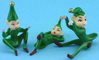 Dollhouse Miniature Green Elves 3